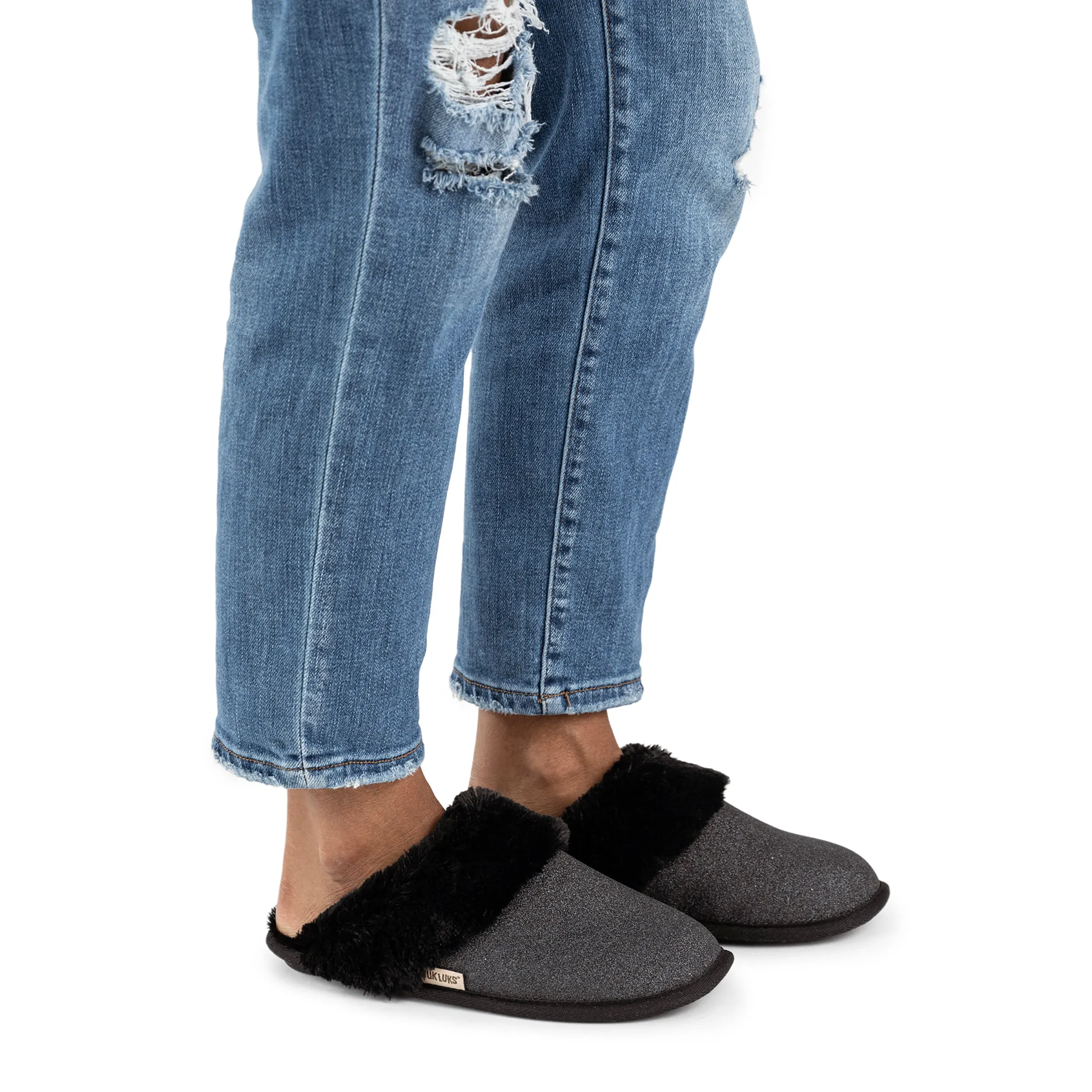 Women's Sparkle Scuff Slippers