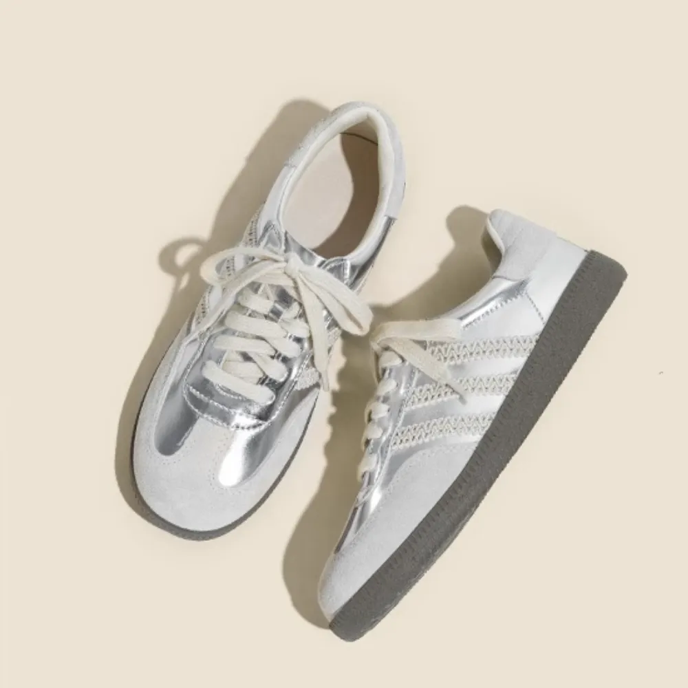 Women's Street Lace Spliced Casual Shoes